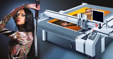 Digital cutting and milling of large-format prints