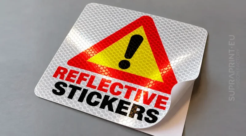 Custom-printed reflective stickers